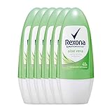 6 x Rexona Women Deo Roll-on'ALOE VERA' Motion Sense (Grün) - 50 ml