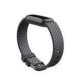 Fitbit Unisex-Adult Luxe,Woven Band,Slate,Large Activity Tracker Accessory