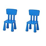 Ikea Mammut Kids Indoor/Outdoor Kinderstuhl, Blau, 2 Stück