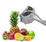 NVIVN Echte Edelstahl-Zitronenpresse, manuelle Saftpresse Heavy Duty Single Press Lemon Squeezer Manual Citrus Press Juicer and Lime Squeezer Stainless Steel, Orangensaft, Apfelsaft