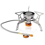 Wugui im freien Camping Kochen Großmacht Windproof Gas Herd Butan Brenner Portable Faltbare Split Ofen 3200W