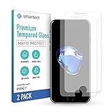 smartect Mattes Schutzglas kompatibel mit Apple iPhone 8 / iPhone 7 / iPhone 6 / 6s [2 STÜCK - MATT] - Tempered Glass 9H Härte - Blasenfreie Schutzfolie - Anti Fingerabdruck - Touch Sensitive