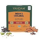 VAHDAM, Indiens Original Masala Chai Tee (15 Teebeutel) 100% Natürliche Gewürze & Ohne Zusätzliche Aromaten - Schwarzer Tee, Kardamom, Zimt, Schwarzer Pfeffer Und Nelke | Brew Hot Tea/Chai Latte