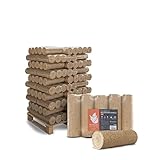 Holzbriketts Weichholz Nielsen L Kamin Ofen Brenn Holz Heiz Grill Smoker Brikett 10kg x 30 Gebinde 300kg / 1 Palette Paligo