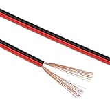 Manax SC2075RB-50 Lautpsrecherkabel 2x0,75 mm² CCA (Boxenkabel/Audiokabel), Ring 50 m, rot/schwarz