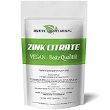 Zink Tabletten 400 Stück | vegan & frei von Zusatzstoffen | Zink Citrate als perfektes Nahrungsergänzungsmittel | Zinktabletten für jeden Tag