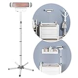 reer Wickeltischstrahler FeelWell 2in1, Standheizstrahler und Wandmontage, 2 Heizstufen, Timer, Kippsicherung, geprüft nach Medizinstandard, 1 Stück (1er Pack)