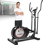 Profun Crosstrainer Für Zuhause, Ellipsentrainer mit APP-Steuerung, 8 Magnetwiderstandsstufen, Bluetooth, 12kg Schwungrad, 170kg Max Kapazität Gewicht