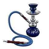 Shisha Mini 27 cm 1 Anschluss blau