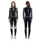 LayaTone Tauchanzug Damen Ganzkörper 3mm Neoprenanzug Surfanzug Schnorchelanzug Full Wetsuit Women