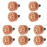 Healifty 10 Stück Schicke Lufterfrischer für Fahrzeuge Essentielle Clips Natürliche Aromatherapie Diffusionslicht Nachfüllpackung Duftverzierung Luftgeruch Holz Desktop-Kfz-Clip