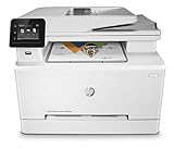 HP Color LaserJet Pro M283fdw Multifunktions-Farblaserdrucker (256MB, Drucker, Scanner, Kopierer, Fax, WLAN, LAN, Duplex, Airprint) weiß, 21 Seiten/Min