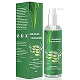 Aloe Vera Gel - 100% für Gesicht, Haare und Körper - Natürliche, beruhigende und pflegende Feuchtigkeitscreme - Ideal für trockene, strapazierte Haut & Sonnenbrand - 250ml