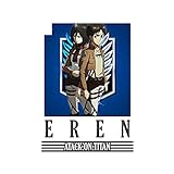 13 cm x 9,3 cm Anime-Autoaufkleber für Attack on Titan Graphics Decals Geeignet für