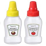 25ml Tragbare Saucenflasche, Tomaten Ketchup Flasche Mini Saucenflasche Nachfüllbare Ketchup Honig Salatbehälter Flaschen Ketchup Unterabfüllung Squeeze-Saucenflasche Für Kinder Ketchup BBQ Dressing