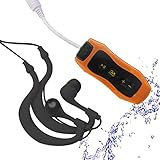 IPX8 Wasserdichter Stream MP3 Musik Schwimmen Musik Player FM Radio Clip Design für Schwimmrunden, Wassersport, Sport Laufen, Schwimmen Tauchen Musik Player, 8GB