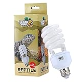 LUCKY HERP UVB 10.0 23W, Reptile UVB 150, Kompakte UVA UVB Lampe Terrarium, Wüstenterrarien Lampe für Reptilien und Amphibien, Fassung E27