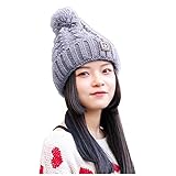 TDEOK Fünf-Sterne-Wollstrick-Warm-Ohr-Kat All-Plüschschutz für den Außenbereich, niedliche Fahrradmütze, Baseballmützen Winter Baseball Cap Herren