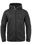 Indicode Grosvenor Herren Softshell Jacke Funktionsjacke Übergangsjacke mit Kapuze, Größe:L, Farbe:Charcoal Mix (915)