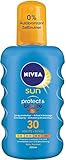 6er Pack - NIVEA SUN Sonnenspray Protecteur Protect & Bronze LSF 30-200 ml