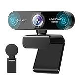 EMEET 1080P Webcam mit 2 Mikrofon - NOVA Full HD Webcam mit Autofokus, Streaming Webkamera mit Low-Light Korrektur, 96 ° Sichtfeld, Plug & Play, 360 °Drehung, für Skype, Zoom, Konferenzen, Streaming