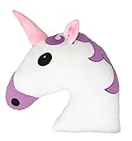 Desire Deluxe Emoticon Kissen bunter lachender Einhorn Emoticon Rund Kissen Emoticon Einhorn Gefüllt Plüsch Soft Geschenk Spielzeug Deko .(Keine Emoji-Marke)