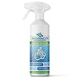 Bionaco Desinfektionsspray - 1 Liter - Alkoholfreies Reinigungsmittel zur Desinfektion, Hygiene-Spray für Oberflächen und Gegenstände, nachhaltiger & naturnaher Wirkstoff-Komplex, Made in Germany