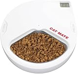 Kerbl Cat Mate Futterautomat C300 (für Hunde + Katzen, 3 Futter-Fächer für je 330 g Tierfutter, mit Kühlakku für frisches Futter, Napf + Deckel spülmaschinenfest, ohne Batterie) 80897