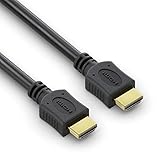 conecto HDMI Kabel High Speed mit Ethernet, Ultra-HD, vergoldete Stecker, 4K, schwarz, 1,50m