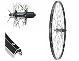 28 Zoll Hinterrad Cut19 Shimano Deore T610 schwarz 8,9,10 Fach V-Brake 622-19 Laufrad