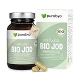 Bio Jod Kapseln | Natürliches Jod aus Algen der nördlichen Hebriden | Bio Kelp vegan | im Glas | 150 μg organisches Jod pro Kapsel | Nur 1 vegane Kapsel täglich