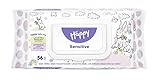 bella baby Happy Feuchttücher Sensitive mit Klickverschluss, 1er Pack (1 x 56 Stück) sanft und weich zur Babyhaut