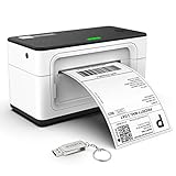 MUNBYN Etikettendrucker DHL Labeldrucker 4XL Ettikettendrucķer USB Label Printer Thermo-Versandetikettendrucker Desktop Etikettendruck für Amazon dpd DHL ups shopify USB Mac/PC