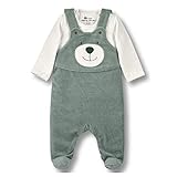 Sterntaler Unisex Baby Strampler-set Nicki Ben Strampelhose, Dunkelgrün (275), 62