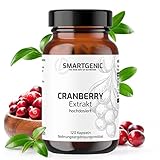 NEU! Cranberry Kapseln hochdosiert aus dem Frucht-Extrakt 25:1 der Vaccinium macrocarpon - 10.000 mg reine Frucht pro Kapsel - 100% vegan, gluten- & lactosefrei - Made in Germany | 120 Kapseln