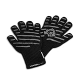 BURNHARD Aramid Grillhandschuhe, hitzebeständige Ofenhandschuhe, L - XL