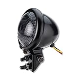 Motorrad LED Mini Rücklicht Bates Style schwarz Smoke getönt universal für Motorrad Quad Roller e-geprüft I Germany Motorsports