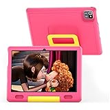 ULIST Kinder Tablet 10 Zoll, Tablet Kinder Android 11, 1280 * 800 HD-Display, 2GB+32GB, Quad Core, WiFi, Bluetooth, 6000 mAh Akku Kids Tablet (Rosa)