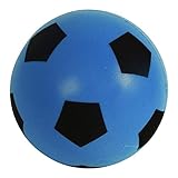 HTI Toys & Games Fun Sport Fußball Größe 5 Blau| Indoor/Outdoor Weicher Schaumstoff-Fußball Großer Spaß für Erwachsene und Kinder Jungen & Mädchen