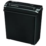 Fellowes Aktenvernichter 5 Blatt Streifenschnitt 7mm, Papierschredder für Zuhause, Powershred P-25S, Schredder mit 11L Papierkorb, Aktenvernichter für Standard Datenschutz, gelegentliche Nutzung