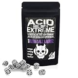 Ultra salzige Lakritz Bonbons - ACID SKULL DROPS EXTREME von Red Devils Taste