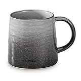 Große Tasse,Kaffeetasse Groß,500 ml Keramiktassen,Keramik Kaffeetassen Becher, Porzellan Teetasse mit Henkel, Home Office Teetasse mit Großer Kapazität(Grey)