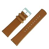 Skagen Uhrenarmband 22mm Leder Braun Verschraubter Anstoß - SKW6082