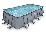 Röhrenförmiger Pool - LUDO 2 bis - 4,01 x 2,01 x 1,22 m - Sandfiltration 4,1m3/h