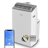 Midea Mobiles Klimagerät Real Cool 35, 12000 BTU 3,5kW, Kühlen&Ventilieren&Entfeuchten, Raumgröße bis 117m³(43㎡), APP-Steuerung/Alexa/Google Home/IFTTT, Mobile Klimaanlage mit Abluftschlauch