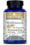 Weihrauch - Boswellia serrata, 400 mg je Kapsel, 100% indischer Weihrauch, Boswelliasäure 85 % hochdosierte Weihrauchtabletten nach Dr. med. Michalzik - Weihrauchkapseln ohne Zusatzstoffe von BIOTIKON®