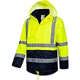 Safetytex Winter Warnschutz Parka Arbeitsjacke Warnschutzjacke Warnjacke Jacke