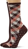 Tommy Hilfiger Damen Tommy Hilfiger Check Women's Classic Sock, Brown, 39 EU