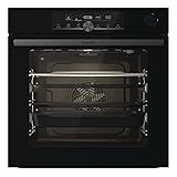 Gorenje 738009 OptiBake Advanced BSA 6747 A04BG Einbau-Backofen / 77L / Heißluft/AutoBake/Touch Bedienung/Bratenthermometer/GentleClose & Open/SteamAssist/StepBake/PizzaMode 300°C/schwarz