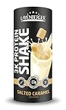 Layenberger 3K Protein Shake Salted Caramel, 78 % Eiweiß und nur 5,7 % Kohlenhydrate bei nur 3,2 g Zucker, 360 g